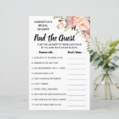 Papier Trouvez la douche invité anglais espagnol jeu (Debout devant)