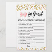 Papier Trouvez la Fête des mariées invitée ou le jeu Hen (Devant / Derrière)