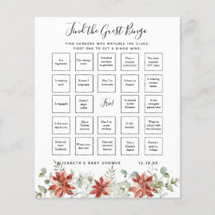 Papier Trouvez le Bingo Invité Jeu de Baby Shower