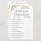 Papier Trouvez le jeu bilingue douche nuptiale invité (Devant / Derrière)