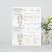 Papier Trouvez le jeu de Baby shower de Bingo invité (Debout devant)