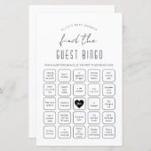 Papier Trouvez le jeu de Baby shower de Bingo invité (Devant / Derrière)