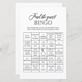 Papier Trouvez le jeu de bingo de douche de nuptiale pour (Devant / Derrière)