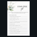Papier Trouvez le jeu de Fête des mariées de verdure invi<br><div class="desc">Trouvez le jeu de Fête des mariées de verdure invité</div>