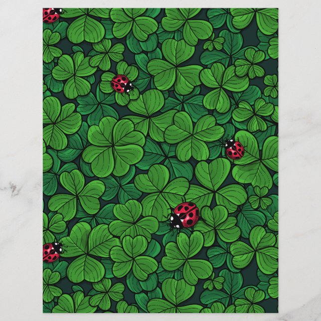 Papier Trouvez le trèfle chanceux (Devant)