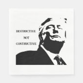 Papier Trump/Destructeur Pas Constructif Serviette en Pap (Devant)
