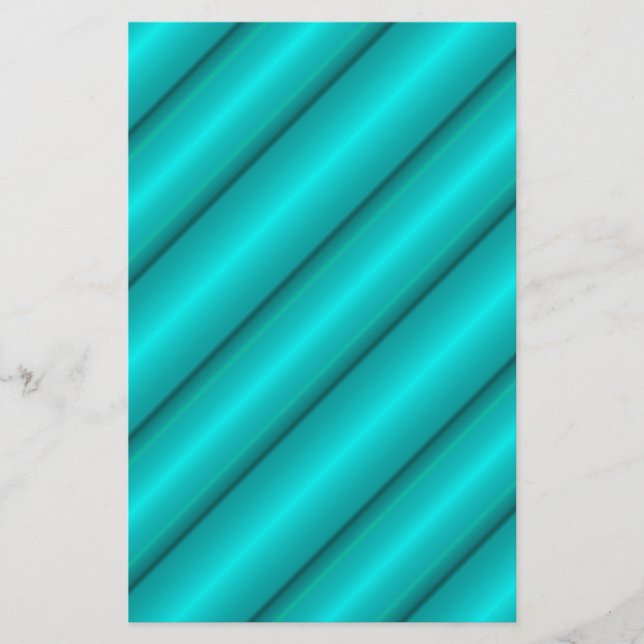 Papier Tubes Abstraits en Turquoise (Devant)