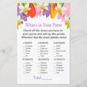 Papier Tulip Qu'y a-t-il dans votre sac à main (Devant)