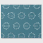 Papier turquoise d'enveloppe de cadeau de Ramadan (Plat)