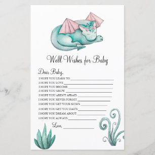 Papier Turquoise Dragon Well Wives for Baby Game