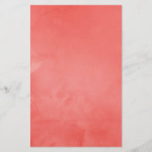 Papier Turquoise et Coral Rustique Floral Douche Bingo (Dos)