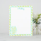 Papier Turquoise et vert citron (Debout devant)