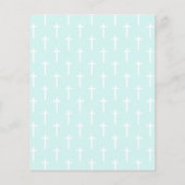 Papier Turquoise moderne | Confirmation de l'invitation b (Dos)