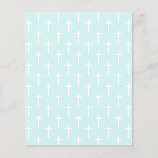 Papier Turquoise moderne | Confirmation de l'invitation b (Dos)