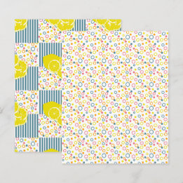 Papier Turquoise rose rose orange points cercles de srapb