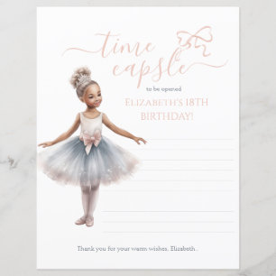 Papier Tutu Cute Elegant Ballerina Anniversaire Heure Cap