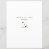 Papier Twin Baby Prédictions et conseils, Oh Baby! (Dos)