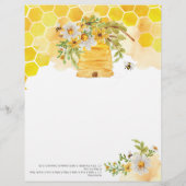 Papier Twin Trivia Sweet as Can Bee Baby shower Game (Dos)