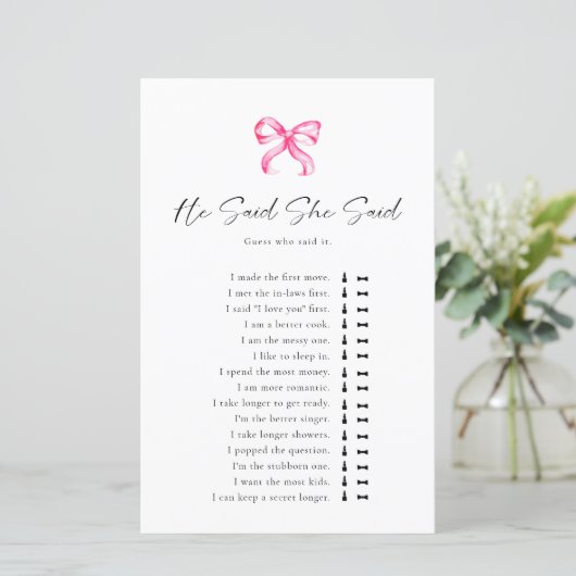 Papier Tying Fête des mariées Knot Il Dit Qu'Elle Dit (Debout devant)