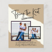 Papier Tying The Knot - Photo Engagement Party Invitation (Devant)