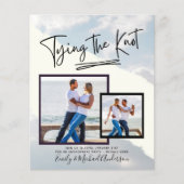 Papier Tying The Knot - Photo Engagement Party Invitation (Devant)