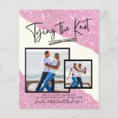 Papier Tying The Knot - Photo Engagement Party Invitation (Devant)