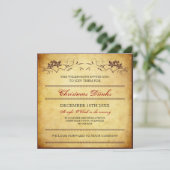 papier Typografische kerstuitnodiging Kaart (Staand voorkant)