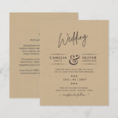 Papier Typographie couleur monochrome budget uniquement (Devant / Derrière)