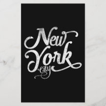 Typographie de cru de New York City