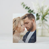 Papier typographie du budget photo mariage moderne (Debout devant)