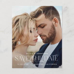 Papier typographie du budget photo mariage moderne