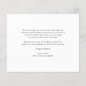 Papier Typographie moderne Red Photo Collage Noël (Dos)