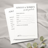 Papier Typographie noire Moderne Conseils et souhaits des