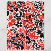 Papier Ukrainian ethnic folk art floral pattern absrtact (Dos)
