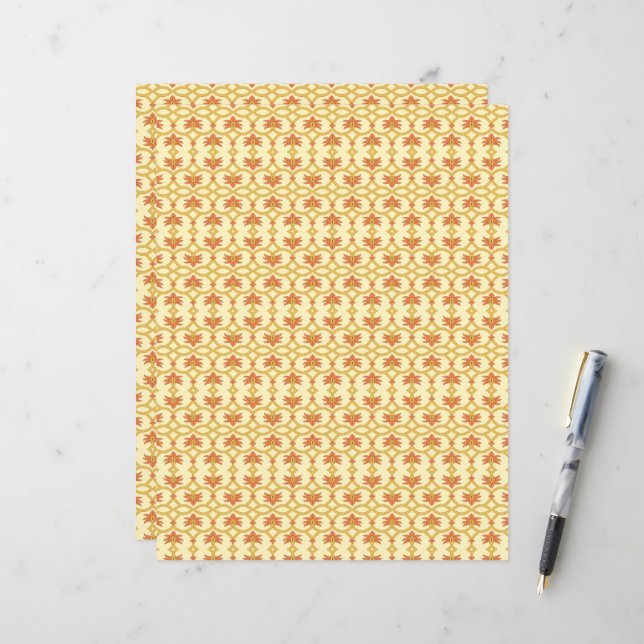 Papier un arrière - plan jaune et blanc avec un (Devant/Arrière en situation)