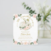 Papier Un Baby shower Budget Un Peu Citrouille Invitation (Debout devant)