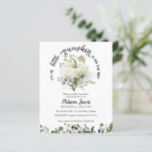 Papier Un Baby shower Budget Un Peu Citrouille Invitation (Debout devant)