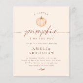 Papier Un Baby shower D'Automne À Budget Floral Un Peu Ci (Devant)