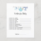 Papier Un Baby shower Simple Et Simple Pour Des Conseils  (Devant)