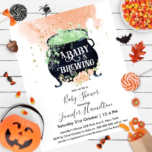 Papier un bébé brasse Baby shower Budget Invitation