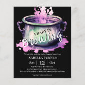 Papier Un bébé brasse | Baby shower Halloween (Devant)