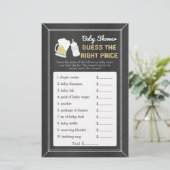 Papier Un bébé est en train de brasser Baby shower Devine (Debout devant)