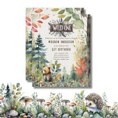 Papier Un bébé sauvage Ours Bois Animaux 1er anniversaire