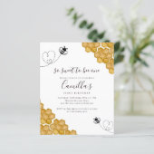 Papier Un budget pour un Invitation de fête d'anniversair (Debout devant)