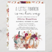 Papier Un Budget Un Peu Citrouille Tombe Le Baby shower F (Devant / Derrière)