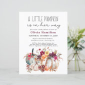 Papier Un Budget Un Peu Citrouille Tombe Le Baby shower F (Debout devant)