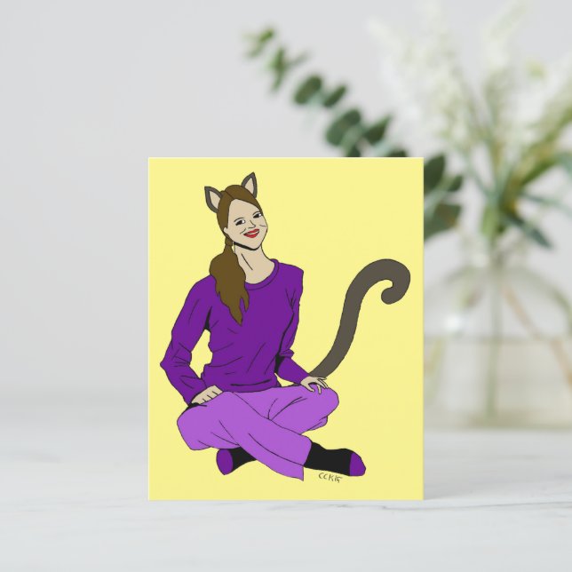 Papier un catgirl (Debout devant)