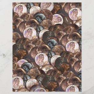 Papier Un Cent Penny Spread Arrière - plan