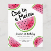 Papier Un dans un Melon Anniversaire Fête Invitation budg (Devant)