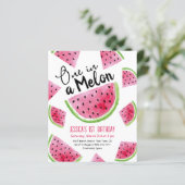 Papier Un dans un Melon Anniversaire Fête Invitation budg (Debout devant)